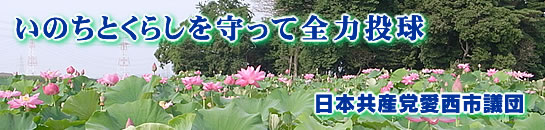 いのちとくらしを守って全力投球―日本共産党愛西市議団